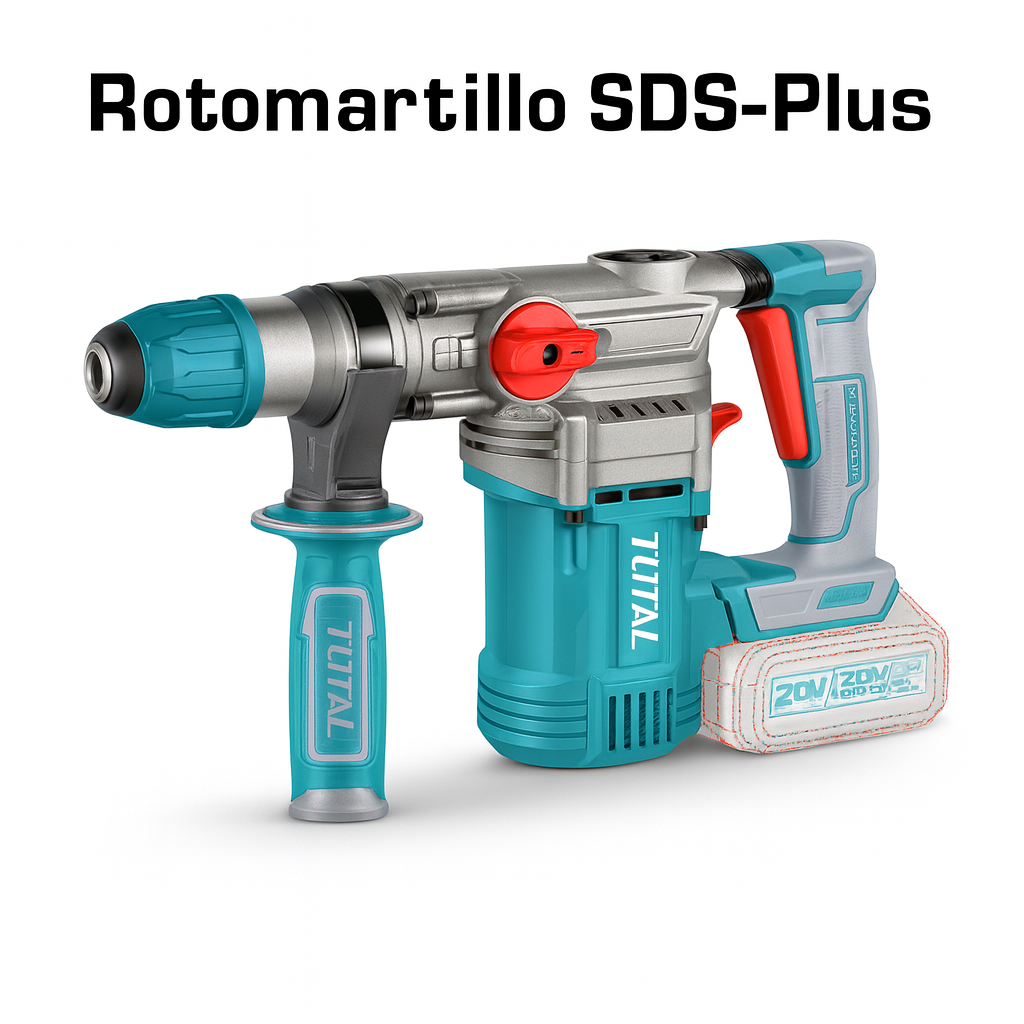 Combo 3 en 1 Rotomartillo SDS-Plus Llave de impacto 400 Nm y Taladro percutor 66Nm TOTAL 20V