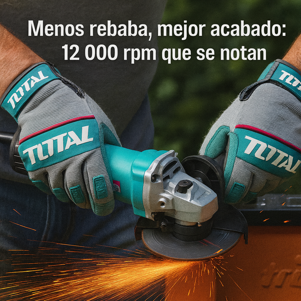 Súper Combo TOTAL: Rotomartillo SDS Plus 800W + Esmeriladora 4½" 710W