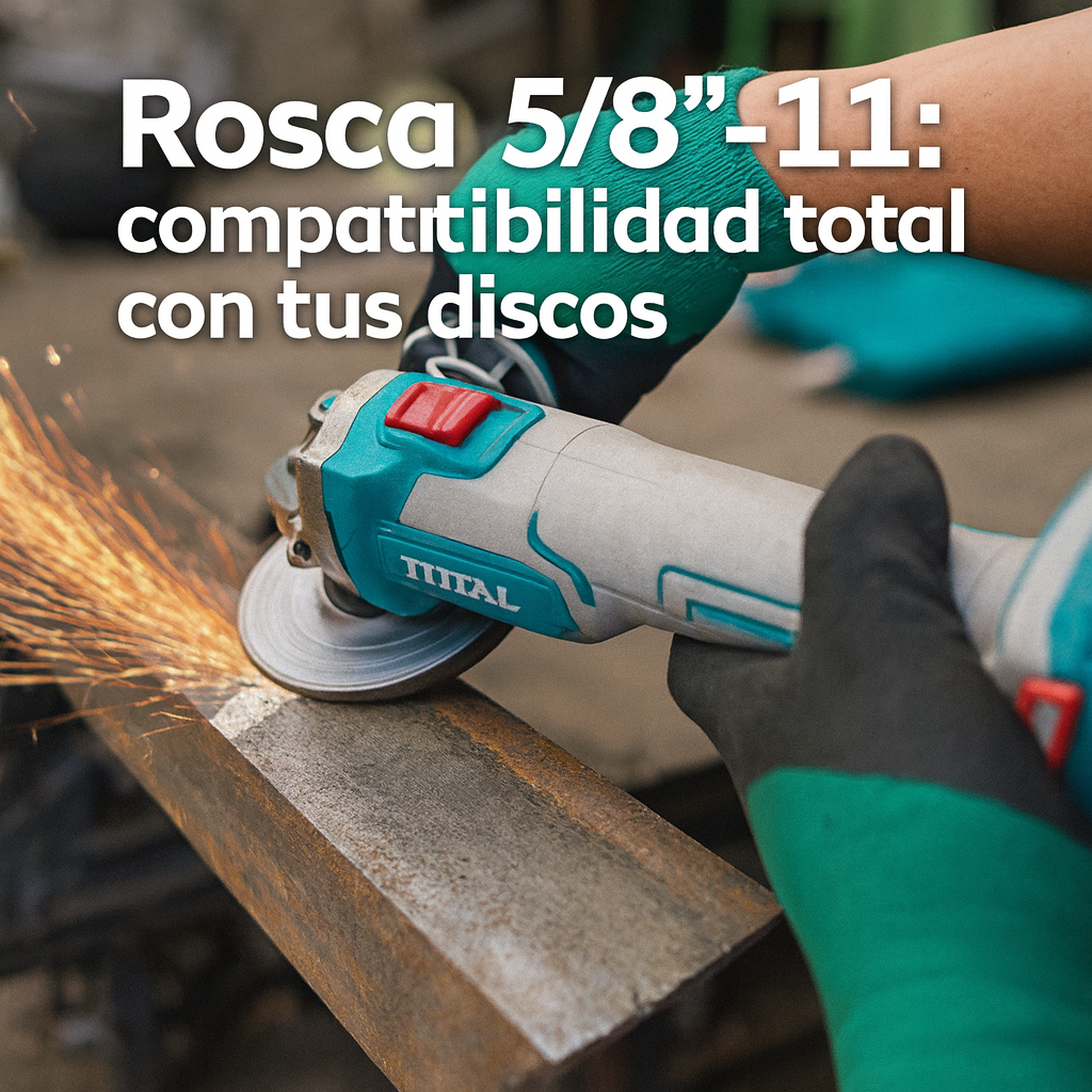 Súper Combo TOTAL: Rotomartillo SDS Plus 800W + Esmeriladora 4½" 710W