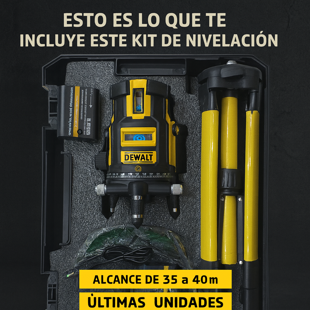 Nivel Láser 5 Líneas – Precisión y Alcance para Trabajos Profesionales