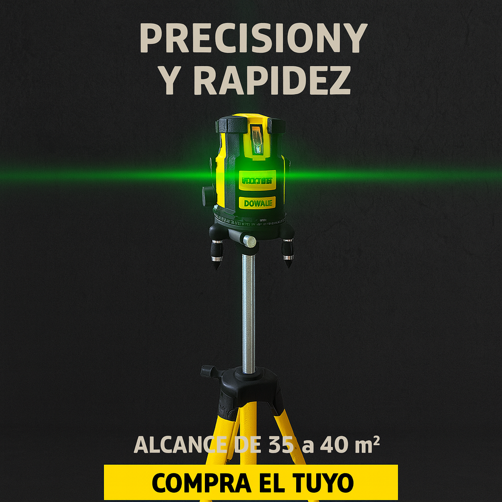Nivel Láser 5 Líneas – Precisión y Alcance para Trabajos Profesionales