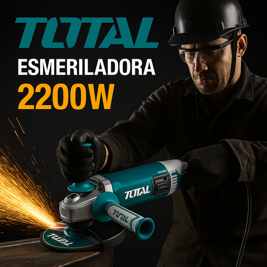 Pulidora 2200W 6600 RPM Orginal de TOTAL.