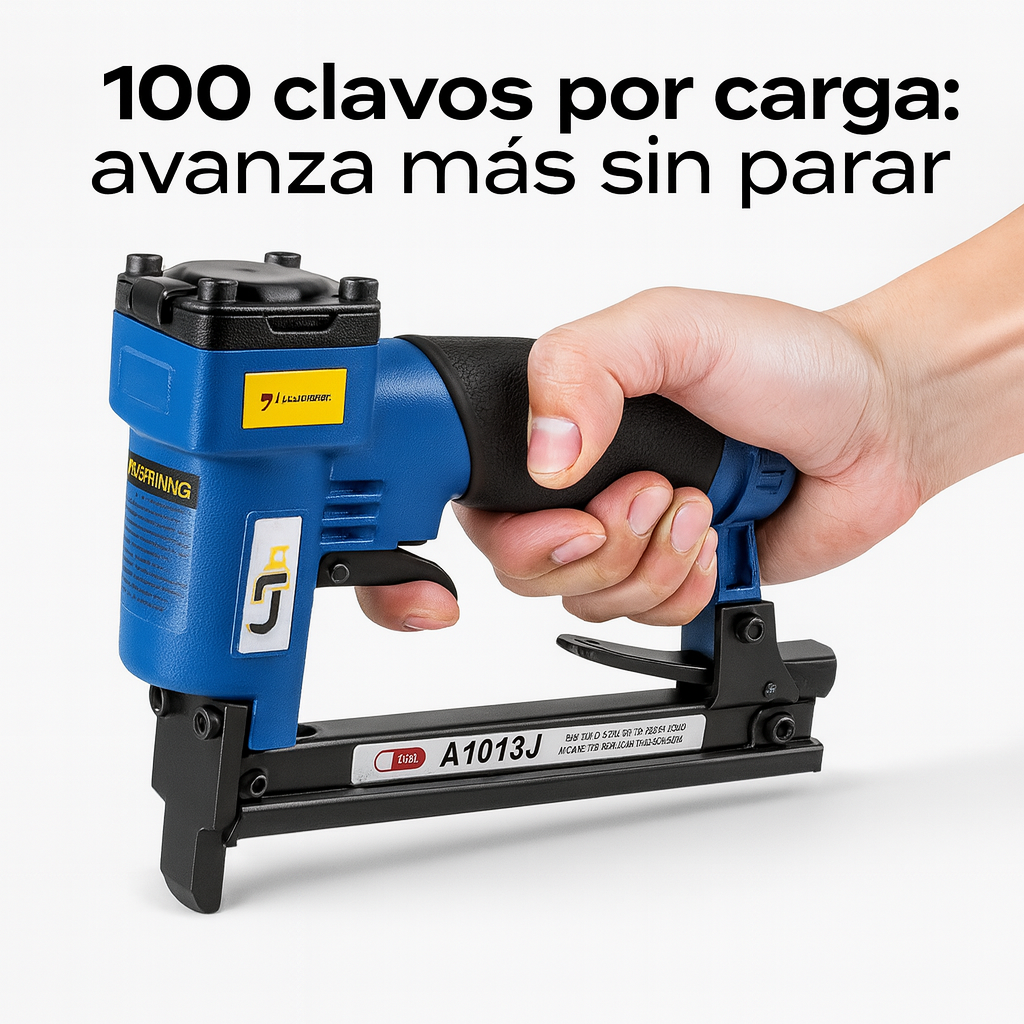 Clavadora neumática — liviana, precisa y hecha para trabajar