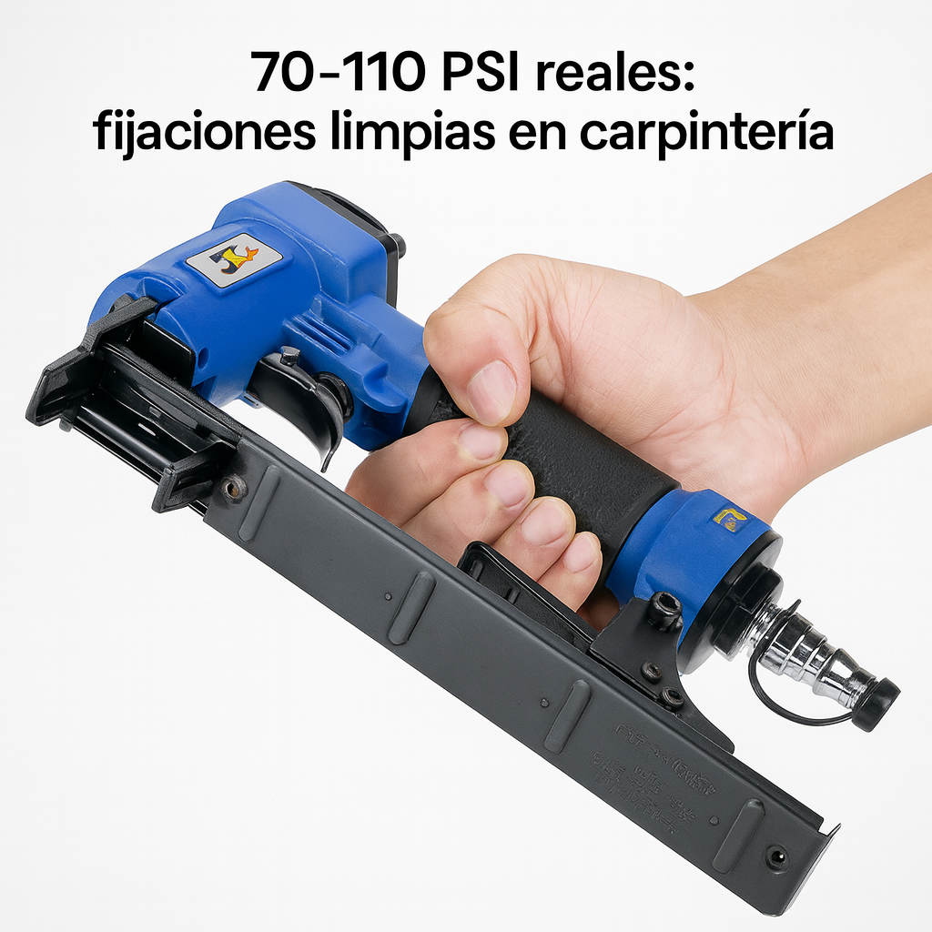 Clavadora neumática — liviana, precisa y hecha para trabajar