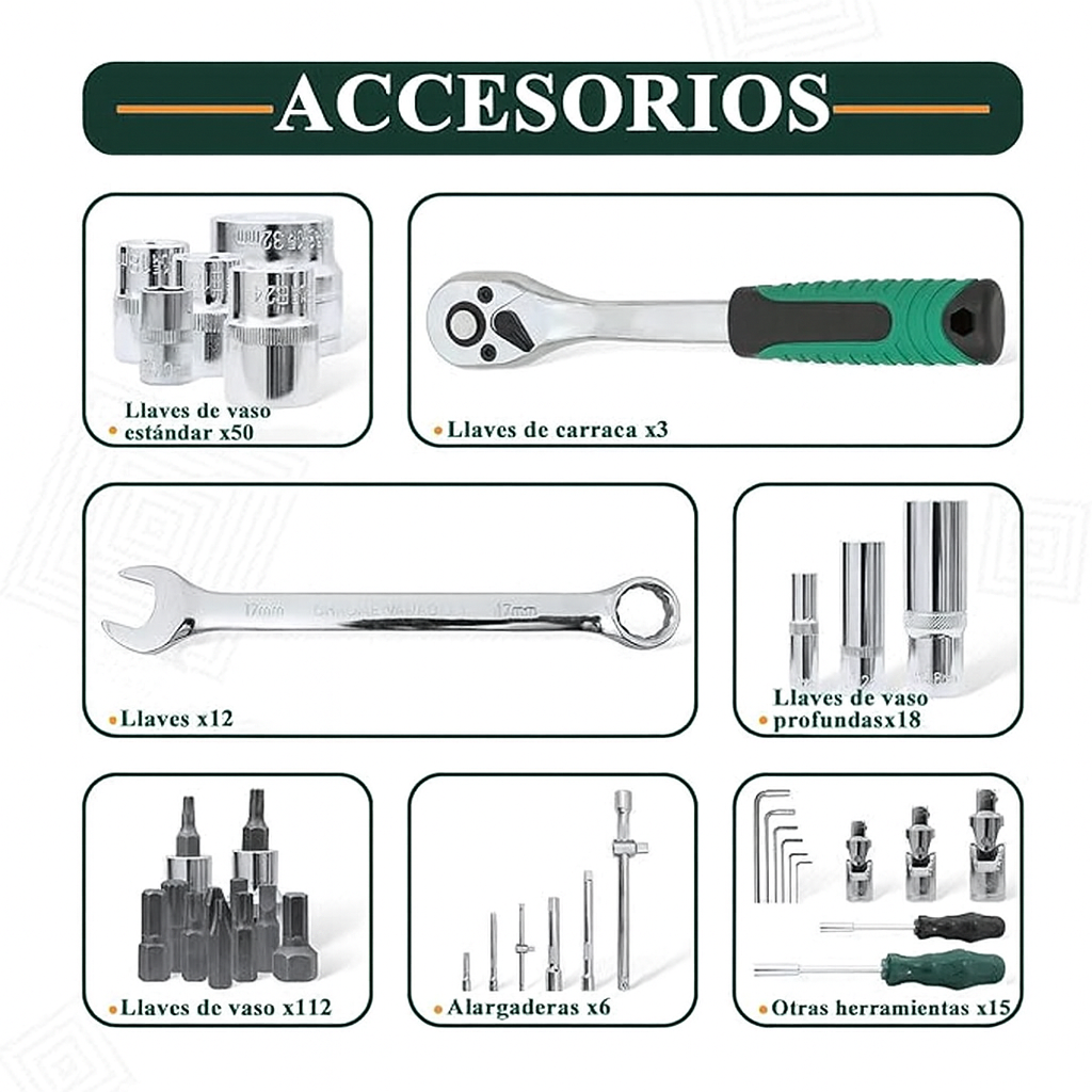 Set  de Herramientas de 216 Piezas CR-V   – ¡Precisión y Resistencia para Todo Tipo Trabajo