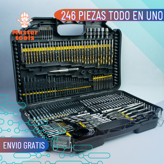 Juego de Brocas y Puntas 246 piezas