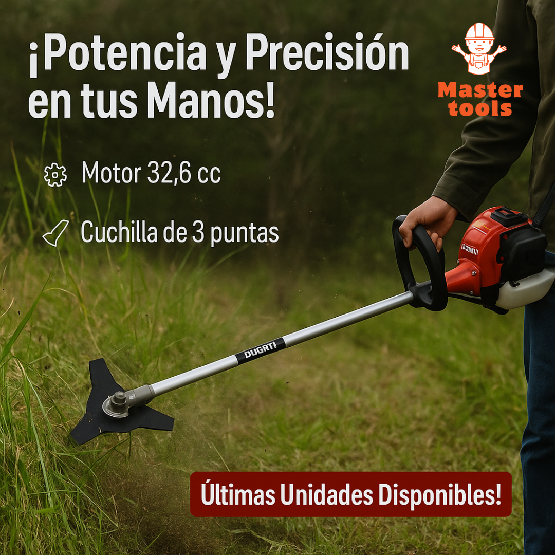 KIT MULTICUTTER DUCATI ORIGINAL / GUADAÑA / MOTOSIERRA / CORTASETOS MULTIFUNCIÓN 5 EN 1 / 1 AÑO DE GARANTIA