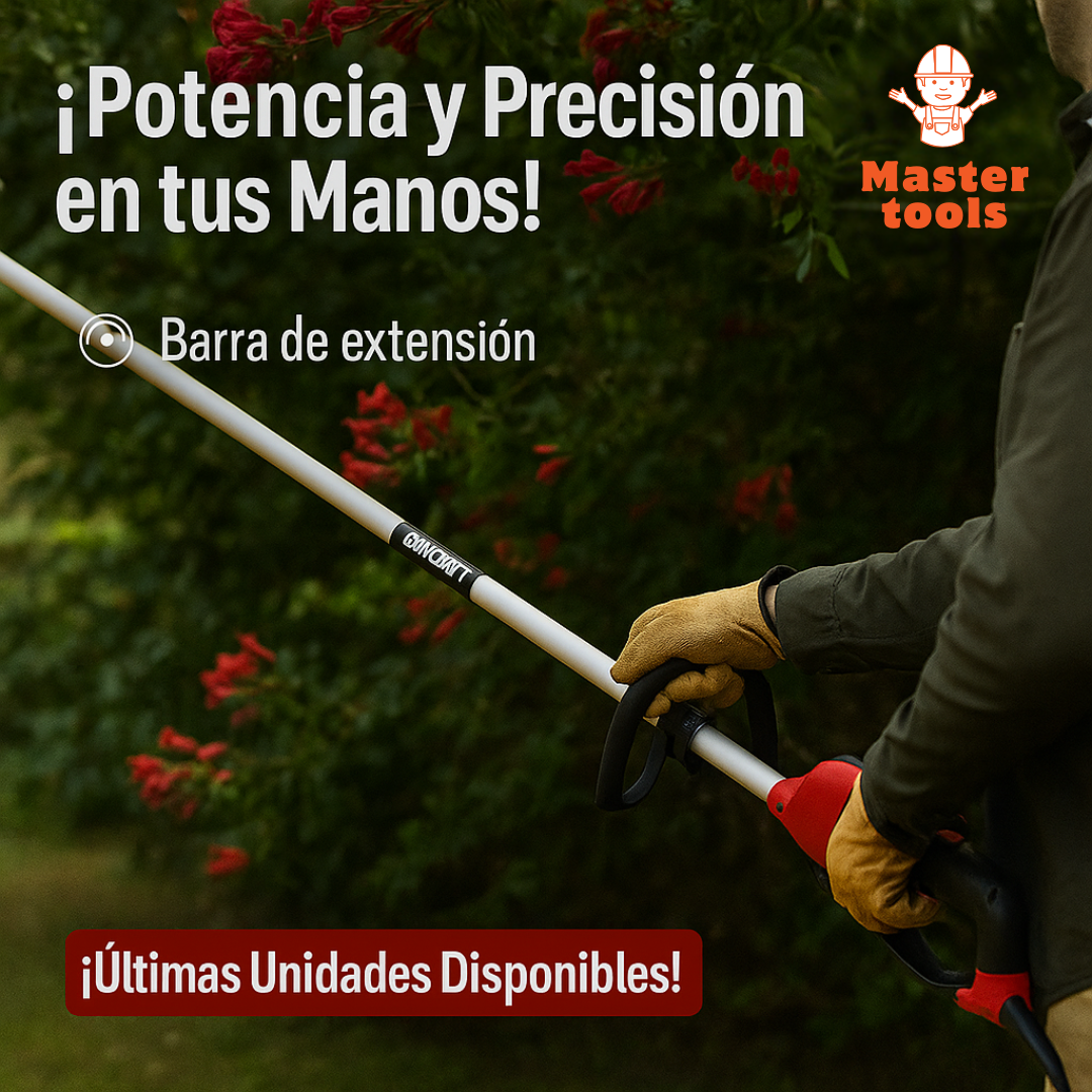 KIT MULTICUTTER DUCATI ORIGINAL / GUADAÑA / MOTOSIERRA / CORTASETOS MULTIFUNCIÓN 5 EN 1 / 1 AÑO DE GARANTIA