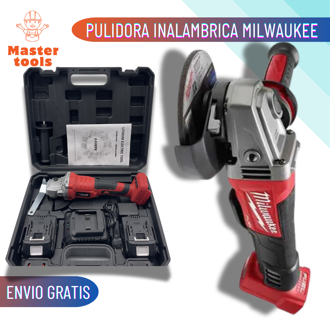 Pulidora Inalámbrica Milwaukee M18 FUEL™ 4-1/2" / 5" con Motor Sin Escobillas
