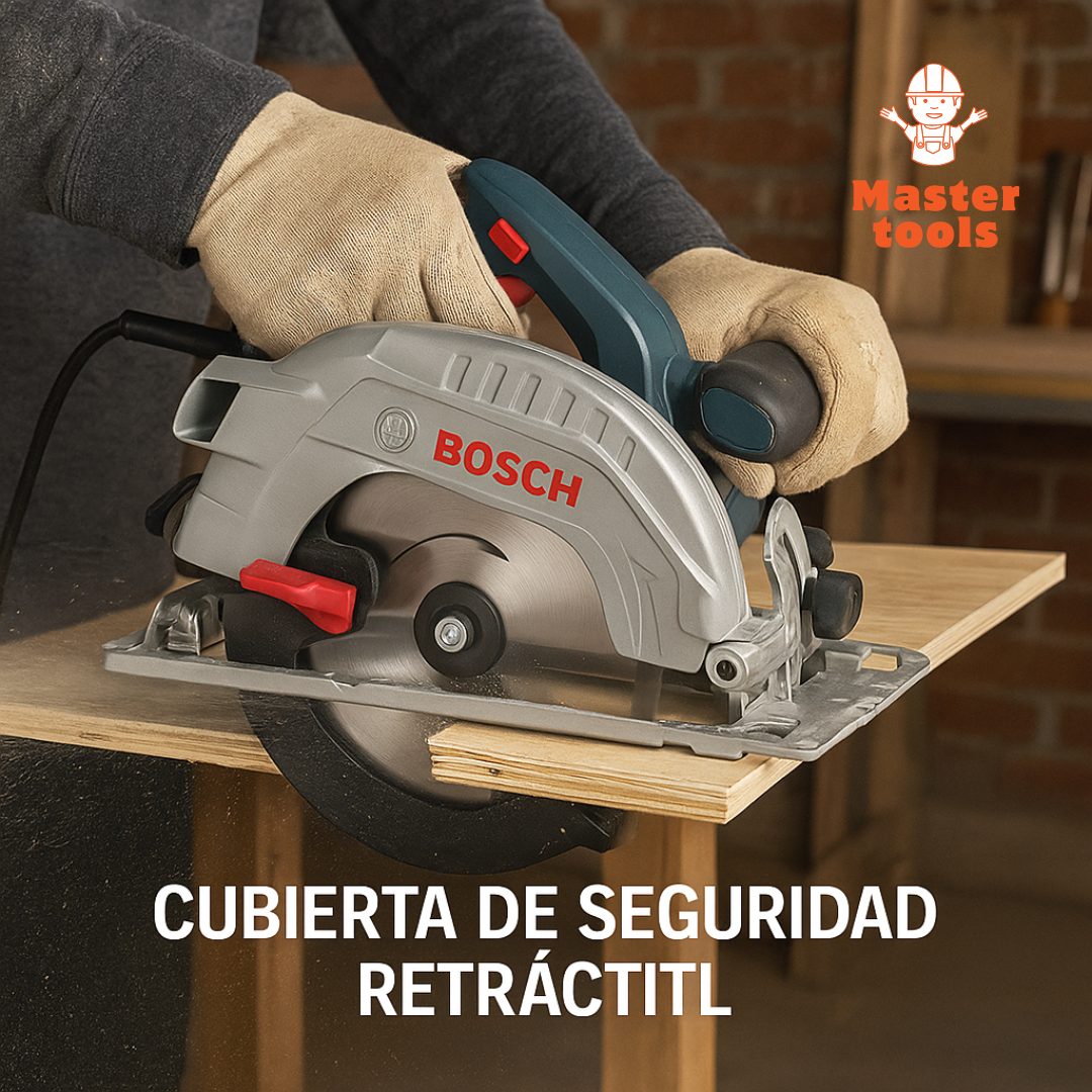 🛠 Sierra Circular Tipo Bosch con Guía Láser – Potencia y Precisión Profesional
