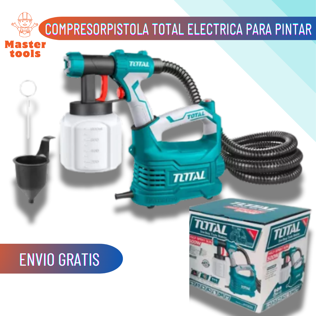 compresor mini+Pistola industrial vaso plastIco 800 ml 500w