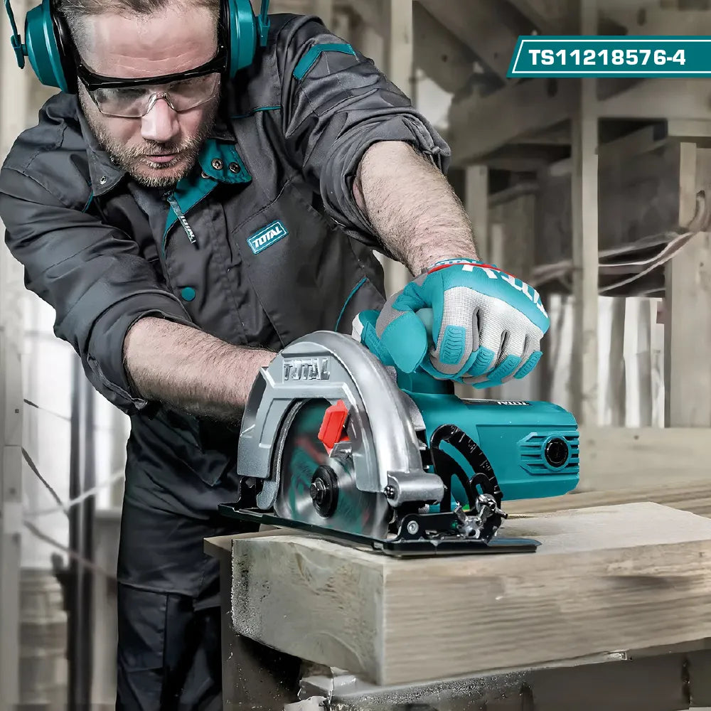Potente Sierra Circular TOTAL 1200W 185 mm (7 1/4”) - 100% Original