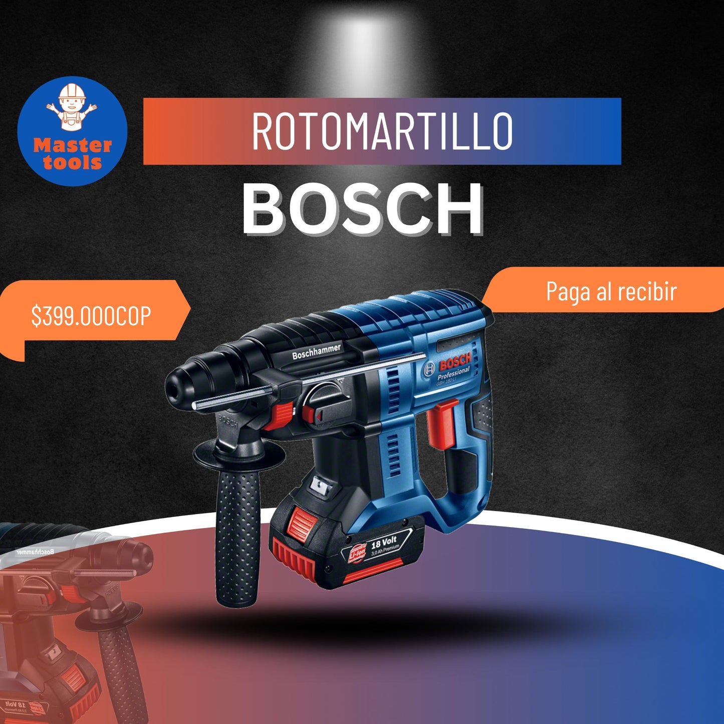 Rotomartillo Inalámbrico Bosch 128V 🔧✨