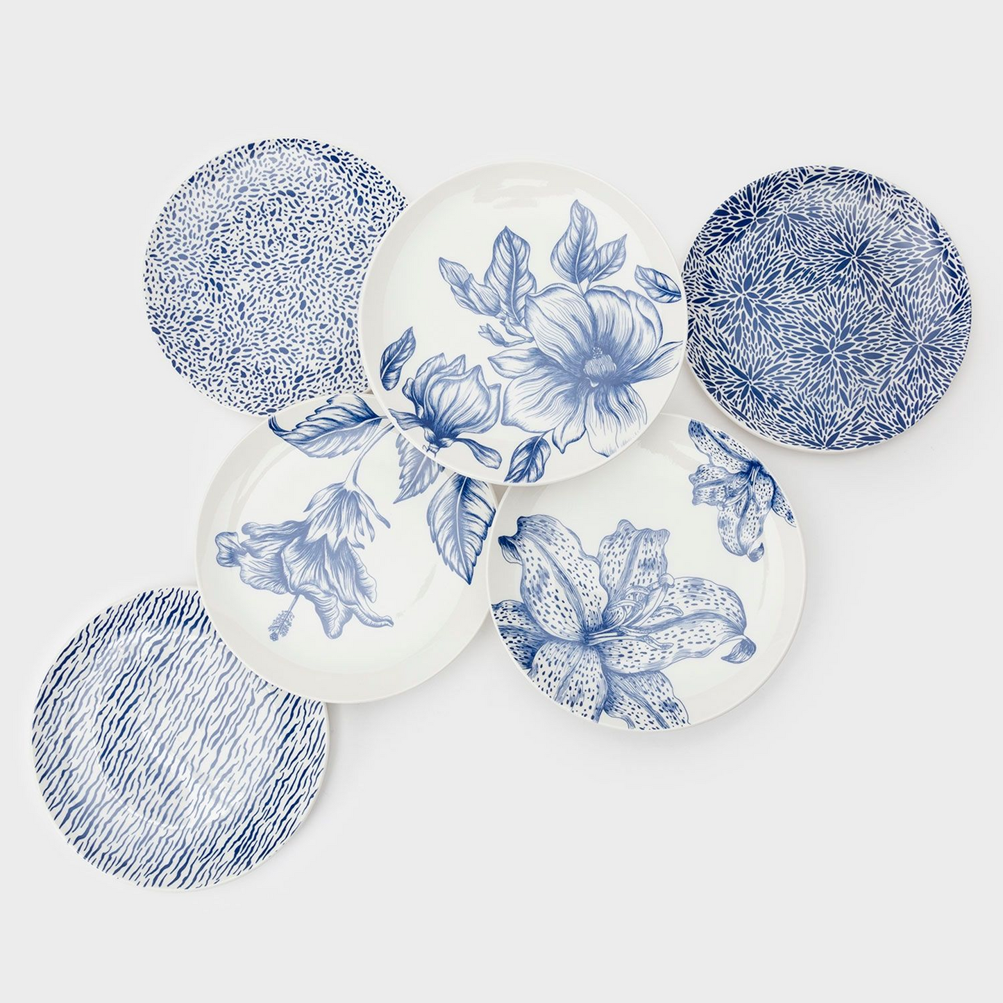 Juego Vajilla Roberta Allen 48 Piezas Botanical Blue