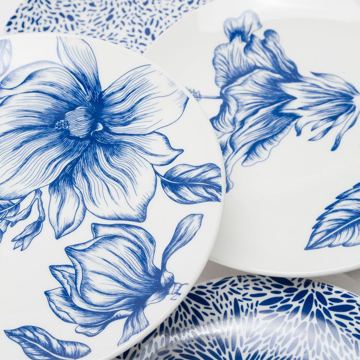 Juego Vajilla Roberta Allen 48 Piezas Botanical Blue