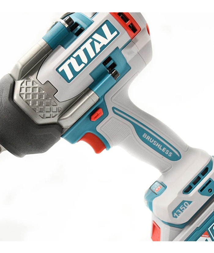 Llave de Impacto TOTAL Original 3/4” – 1350 Nm para Ajustar, 1900 Nm para Aflojar, con 1 Año de Garantía