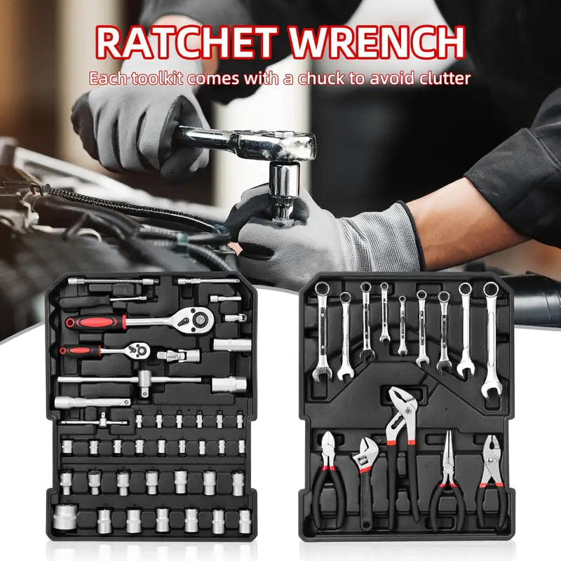 Maleta de Herramientas de 187 Piezas – Resistencia y Versatilidad en un Solo Set 🔧💼